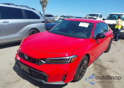 2025 Honda Civic Sport из США, поврежденный, VIN 19XFL2H87SE024877